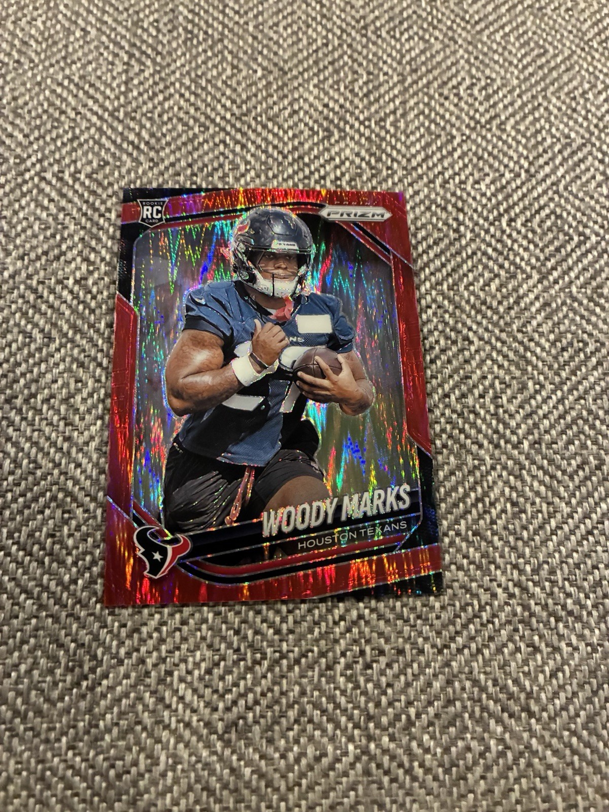 2025 Panini Prizm Woody Marks Red Flash RC #395