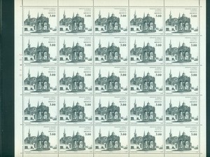 PANE OF 25 UNUSED 1980 MEXICO 3.00$ STAMPS