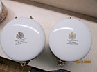 set of 2  Gevalia Kaffe Coffee Storage Canisters White Ceramic Air Tite Lock — photo 4