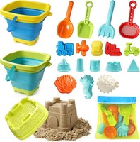 21 In 1 Sandspielzeug, Strandspielzeug Kinder Sandkasten Spielzeug Mit