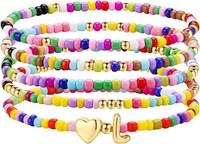 Tingn 5 StüCk Bunte Perlen Armband Damen MäDchen Handgefertigt Perlen Armband M