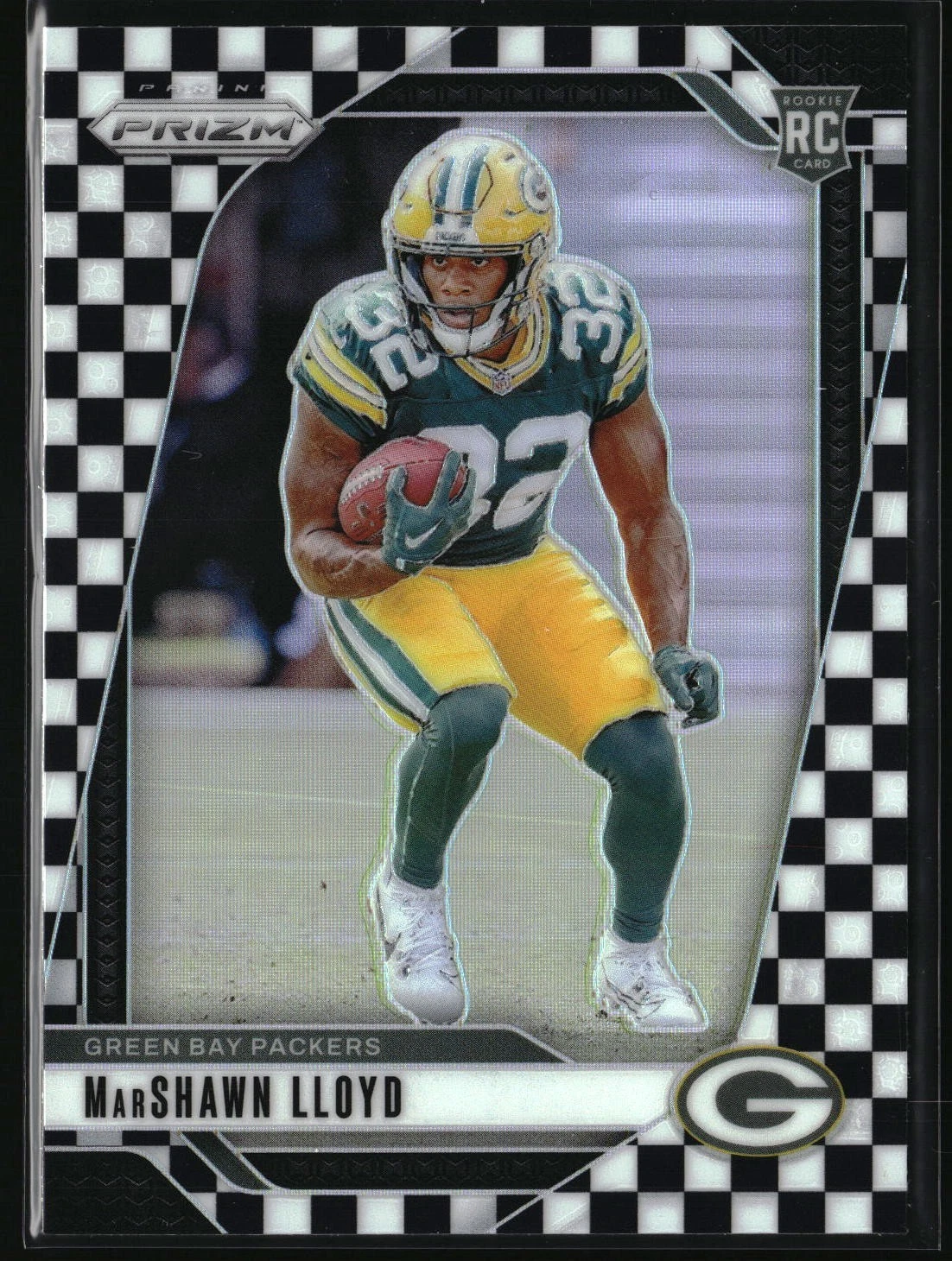 2024 Panini Prizm - Rookies Marshawn Lloyd #374 Black & White Checker Prizm (RC)