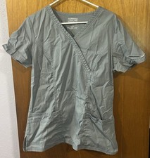 Cherokee Woman  s Scrub Top Gray Size M