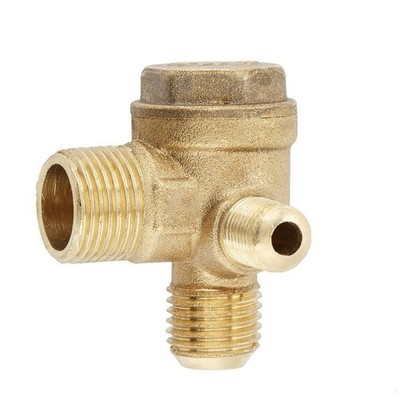 Brass Air Compressor Check Valve Male Thread 90 Degree Normal Pressure Spare