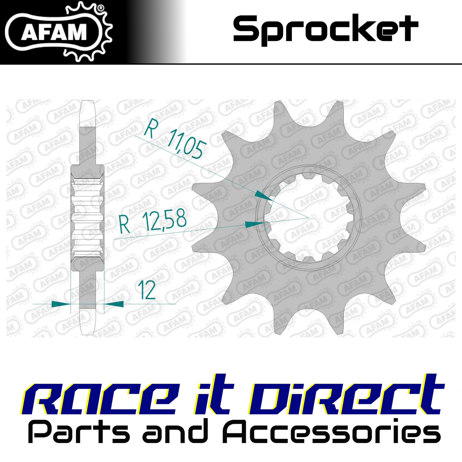Sprocket for GASGAS MC 250 2002-2005 13T Front AFAM