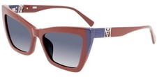 NEW MCM 722SLB 607 Burgundy Blue Sunglasses with Blue Lenses MCM Case