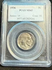 1936 BUFFALO NICKEL PCGS MS65