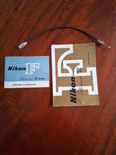 Nikon F Photomic-T Finder Shutter Release Cable With Two VTG Instruction Manuals