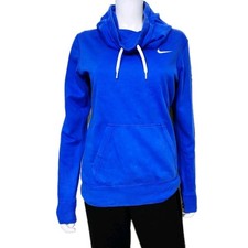 Nike Sportswear Womens Blue Funnel Neck Pullover Hoodie 729297-480, Size Large