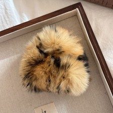 Leopard Plush Square Hair Claw Back-of-the-head Bun Shark Clip Ponytail Hairpin?