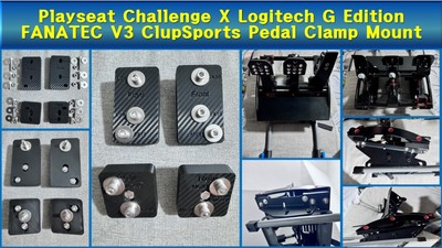Playseat Challenge X Logitech G Edition Fnatec ClubSports CSP V3 Pedalhalterung
