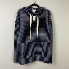 LOFT Lounge Pullover Hoodie Size XL Navy Blue...