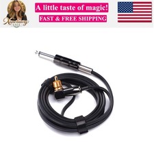 Rotary Tattoo Machine Pen Spare Power Cord RCA Connector  Black  P315C-1
