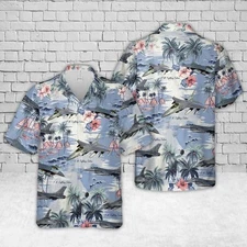 Air Force Aloha Shirt US Air Force F 16 Fighting Falcon Hawaiian