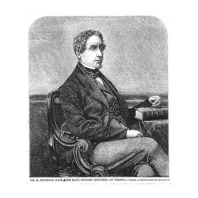 SIR GEORGE HAMILTON SEYMOUR British Minister at Vienna - Antique Print 1858