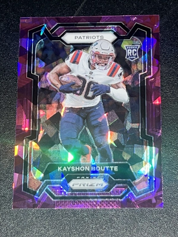 2023 Panini Prizm - Purple Ice Rookie Kayshon Boutte #370 /225 Patriots RC