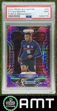 Kylian Mbappe PSA 9 2022 Panini Prizm World Cup 24/35 Breakaway Purple 7751