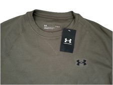 NWT Under Armour Men's Waffle Crew Long Sleeve Shirt Comfort Dark Green Large