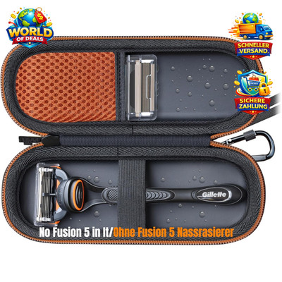 PU Tasche für Gillette ProGlide, Fusion 5 & Mach3 - Wasserdicht, Hart
