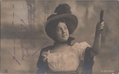 Felicitas Cerigioli Opera Star c1910 RPPC RPH Rotophot ZAYIX 060522SM116