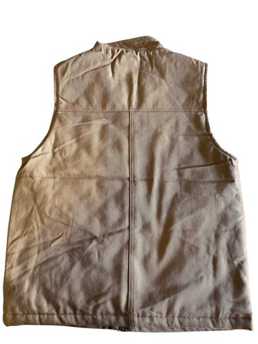 WP WEATHERPROOF Men's Sherpa Collar Full-Zip Workwear Vest~ Harvest Tan~Medium - Picture 5 of 5