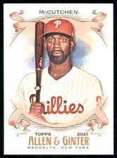 2021 Topps Allen & Ginter #134 Andrew McCutchen Philadelphia Phillies 53223