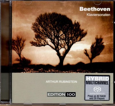 BEETHOVEN: KLAVIERSONATEN No. 8, 14, 23 & 26   SA-CD mit ARTHUR RUBINSTEIN, KLAV