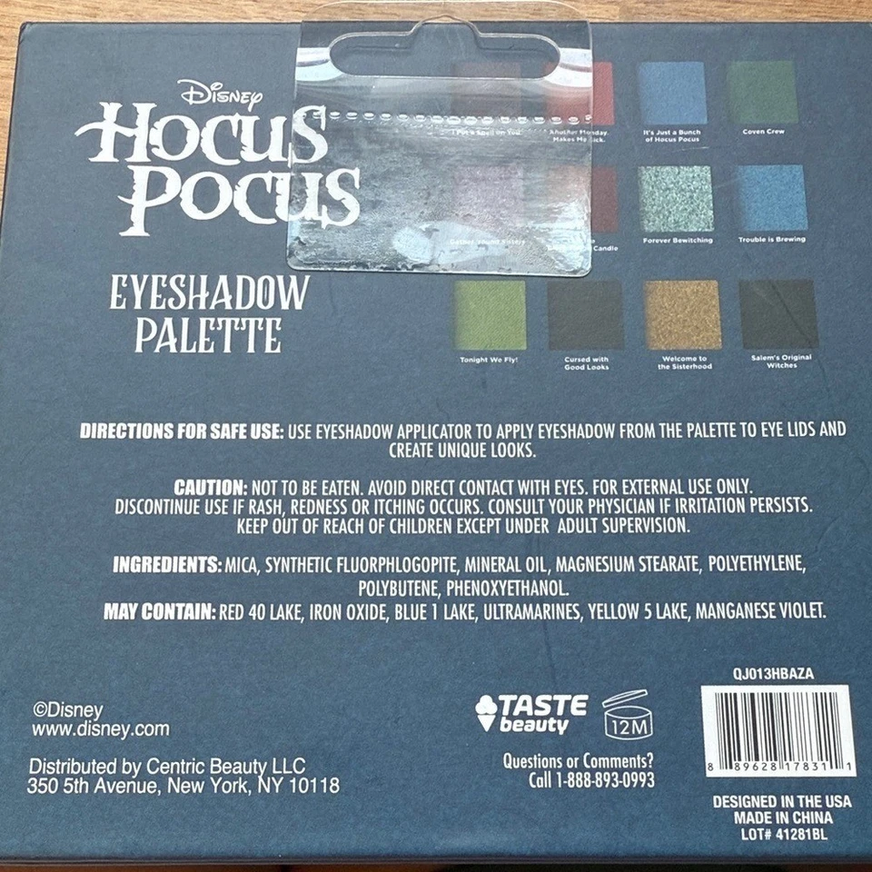 Disney Hocus Pocus Tonight We Fly Eyeshadow Palette 12 Shades NEW - Image 3 of 4
