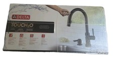 Delta Trask Touch Matte Black Pull Down Kitchen Faucet 19933T-BLSD-DST TOUCH2O