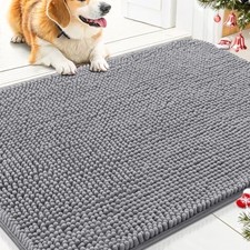 Dog Door Mat for Muddy Paws 30X20, Absorbs Moisture and Dirt, Absorbent Non-Slip
