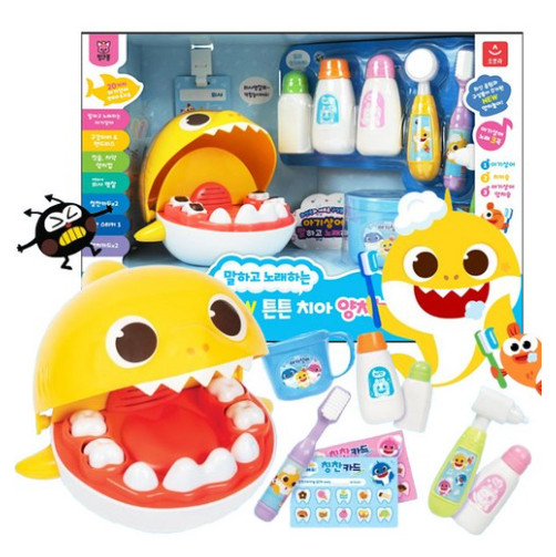 2025 New Pinkfong Talking Singing Baby Shark Brushing Teeth Play Set Korea Ani