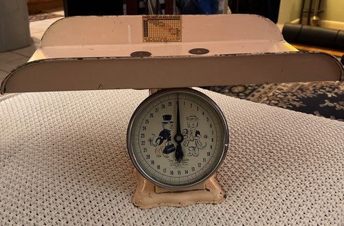 Vintage Jay Bee Pink Nursery Scale-Working Condition