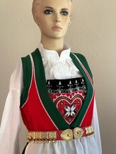 AUTHENTIC M/XL VOSS Norwegian Vossa BUNAD From NORWAY 830S Silver Belt Splendid