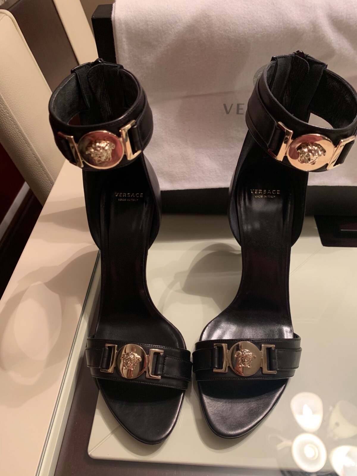 Versace Versace Versace medusa high heal sandal 4cf7b7 Versace Versace Versace medusa high heal sandal 4cf7b7