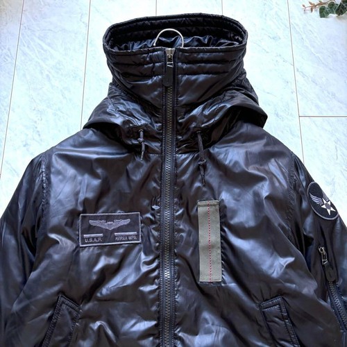 AVIREX shearling jacket Black Size M free shippping from JP - Picture 5 of 8
