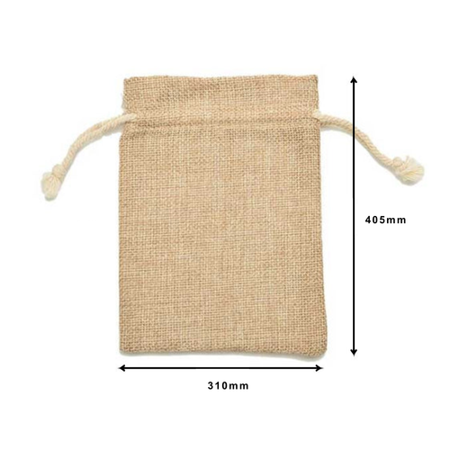 Calico Gunny Sack Canvas Burlap Drawstring Storage & Gift Bags - Picture 25 of 25