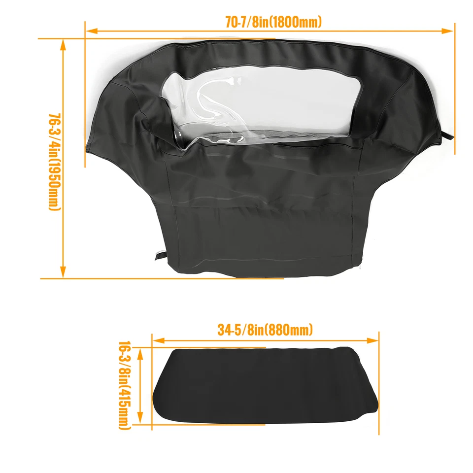 Para 1994-1999 BMW E36 318i 323i 325i 328i conversível capota macia com janela de plástico - Imagem 2 de 4