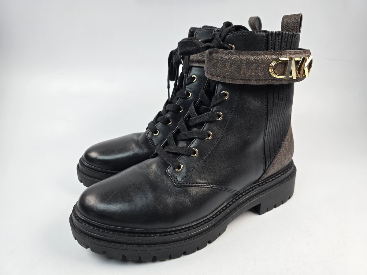 Women's Shoes Ankle Boots MICHAEL KORS Parker 40F2PKFE5L Black Brown SIZE