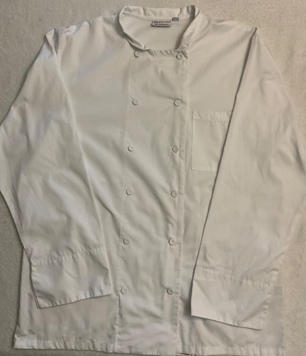 Chef Works White Size Large Chef's Coat French Knot Closure