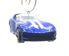 Christmas Ornament for Dodge Viper RT 10 Blue White Stripes