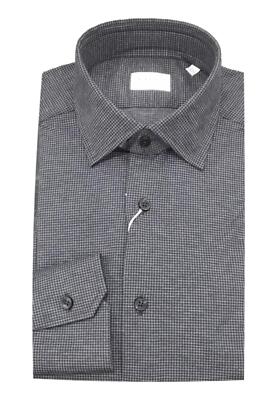 NWT  XACUS    MICRO -PATTERNED SHIRT  31622 ACT531ML001   BLUE /GREY