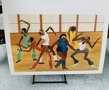 Vintage 1988 Annie Lee Art Print Note Card STRETCH ONE & TWO