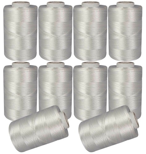 Embroidery Thread Art Silk Machine Hand Craft Activity 10 Spools Floss Yarn - Picture 6 of 17