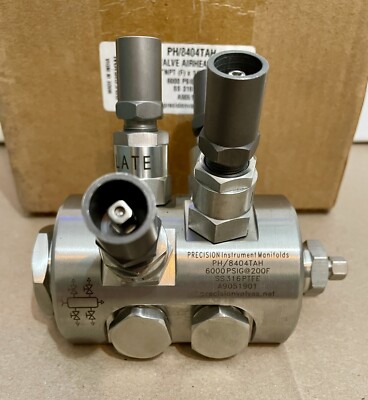 NEW Precision Instrument Manifold 4 Way Air header PH/8404TAH ½  FNPT x 1  FNPT