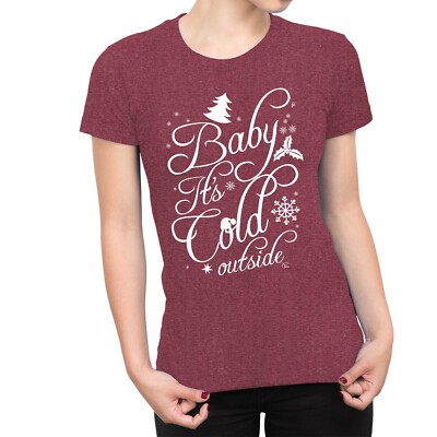 1Tee Damen Baby it's kalt draußen Weihnachten T-Shirt