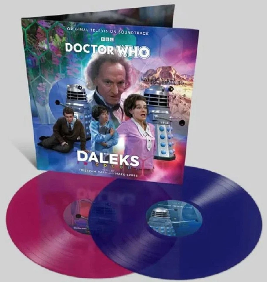 DOCTOR WHO LP x 2 The Daleks In Colour MAGENTA & BLUE Tristram Cary / Mark Ayres - Image 2 of 4