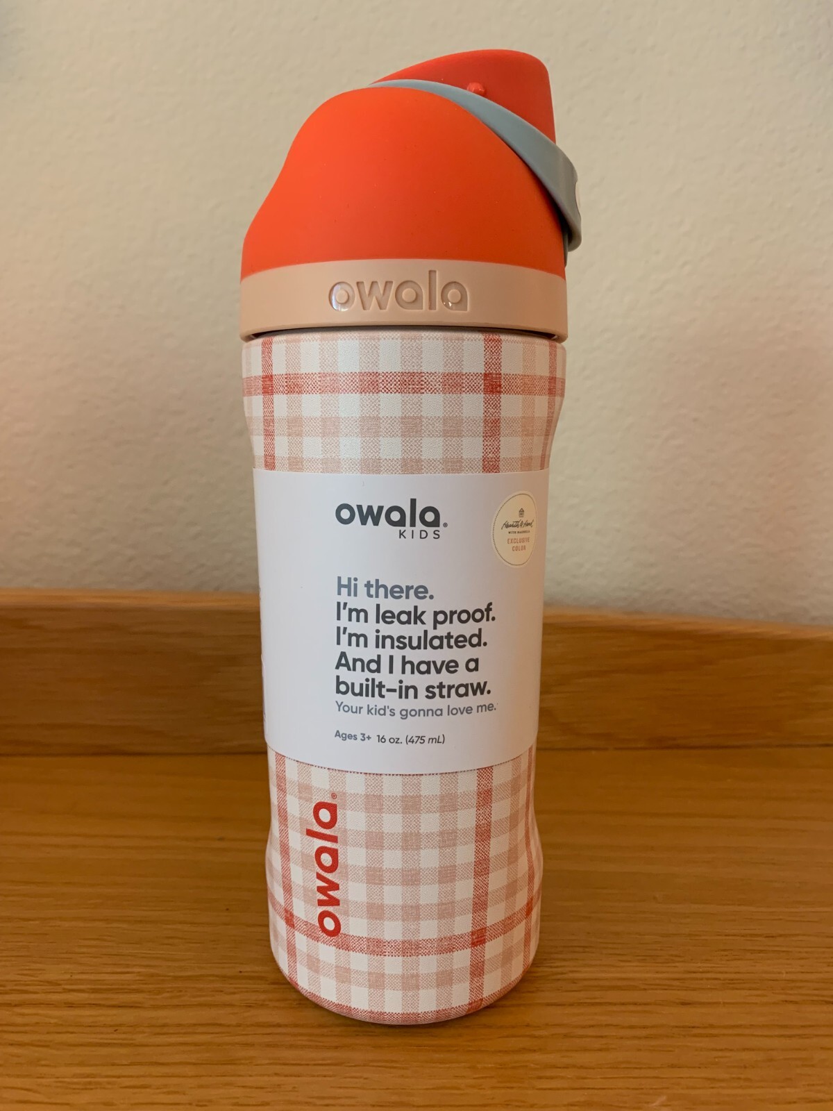 Owala "Gingham Getaway" 16 oz Free Sip Magnolia Hearth and H