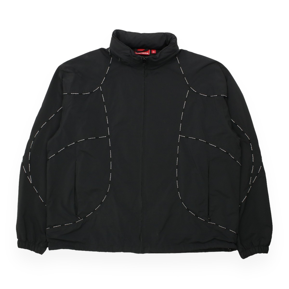 ジャケット・アウター Supreme 23fw Logo Piping Hooded Jacket Supreme Logo Piping Hooded Track Jacket (FW23) - $178
