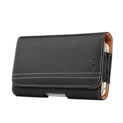 For Samsung Galaxy S24 Ultra - PU Leather Belt Holster Clip Magnetic Pouch
