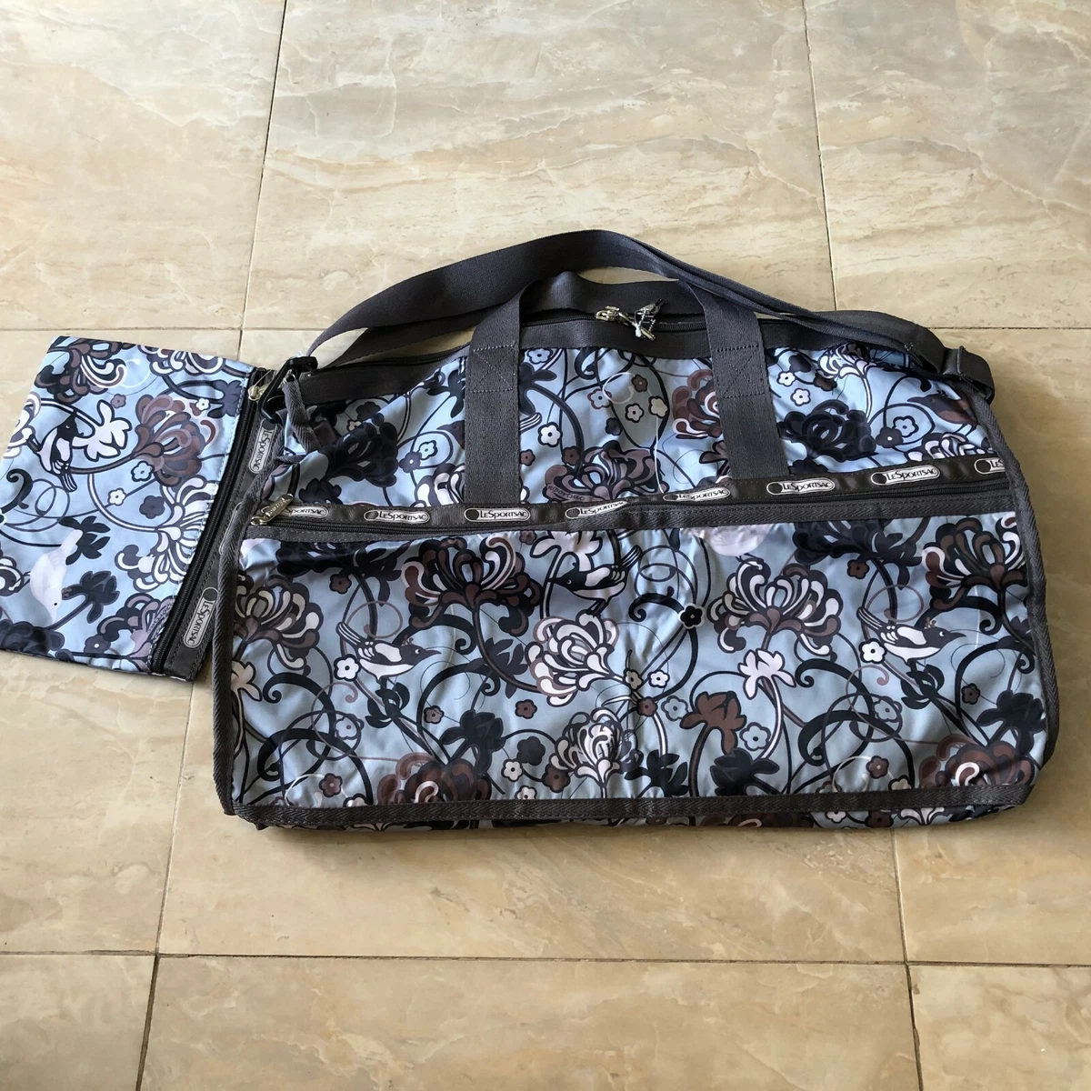 LeSportsac Large Weekender Travel Duffle Carry On Bag eBay